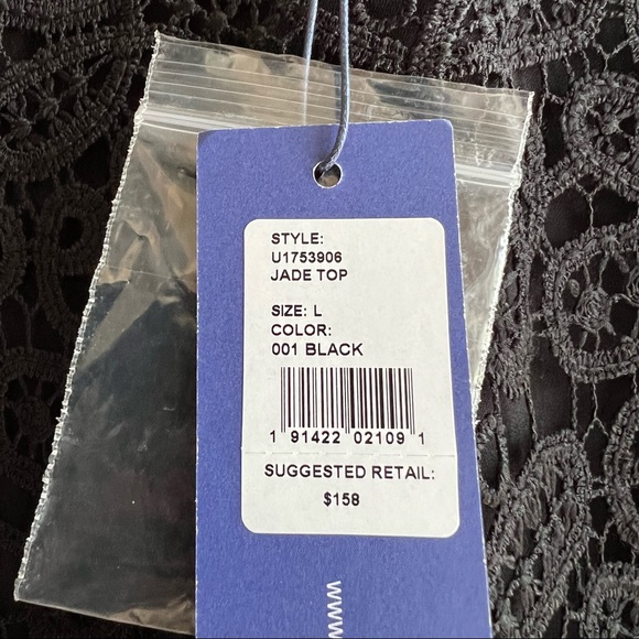 Rebecca Minkoff Black Lace Jade Top L NWT - Picture 11 of 14